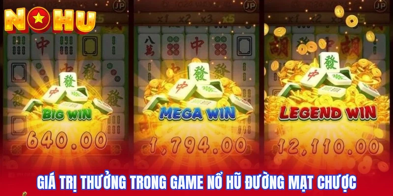 Giá trị thưởng trong game nổ hũ Đường mạt chược